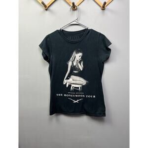 Ariana Grande 2015 The Honeymoon Tour Shirt‎ Womens Size Medium Black
